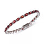 Rhodolite Garnet Oval Tennis Bracelet (12 ct. t.w.) in Sterling Silver (Also in Amethyst  & Multi-Gemstone)