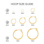 Diamond-Cut Hoop Earrings in 14k Gold