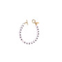 18K Gold On Stainless Steel Light Pink Resin Heart-shaped Beads and Japanese Black Beads - Ashley Bracelet Size L For Women