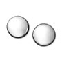 Flat Ball Stud Earrings (7mm) in 14k Yellow or White Gold