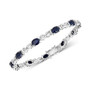 Sapphire Link Bracelet (10-1/2 ct. t.w.) in Sterling Silver