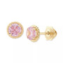 Children's Cubic Zirconia Screw Back Stud Earrings in 14k Gold