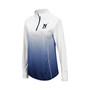 Women's White and Navy Midshipmen Magic Ombre Quarter-Zip Raglan Jacket