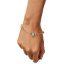 Swiss Blue Topaz Heart Chain Bracelet (4 ct. t.w.) in 14k Gold-Plated Sterling Silver