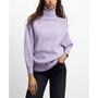 Women's Rolled Neck Cable Sweater