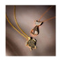 Nude Diamond (1/3 ct. t.w.) & Chocolate Diamond (1/4 ct. t.w.) Cat Necklace in 14k Rose Gold, 18" + 2" extender