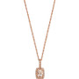 Morganite (1/2 ct. t.w) and Diamond Accent Pendant in 14k Rose Gold