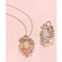 Crazy Collection® Neapolitan Opal (2-9/10 ct. t.w.), Peach Morganite (3-2/5 ct. t.w.) and White Topaz (7/10 ct. t.w.) Pendant Necklace in 14k Rose Gold, Created for Macy's