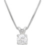IGI Certified Lab Grown Diamond Solitaire 18" Pendant Necklace (1/2 ct. t.w.) in 14k White Gold or 14k Gold