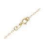 Initial Pendant Necklace with 18" Chain in 14k Yellow Gold