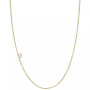 Diamond Initial Side Pendant Necklace (1/20 ct. t.w.) in 14k Gold, 16" + 2' extender