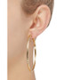 Round Hoop Earrings in 14k Gold, 60mm