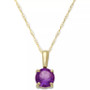Birthstone Pendant in 14k Gold or 14k White Gold
