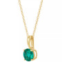 Birthstone Pendant in 14k Gold or 14k White Gold