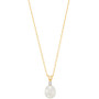 Cultured Freshwater Pearl (8mm) and Diamond Accent Pendant Necklace in 14k Gold