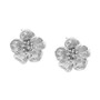 EFFY® Diamond Accent Flower Stud Earrings (1/8 ct. t.w.) in Sterling Silver