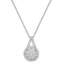 Diamond Pendant 18" Necklace (1/2 ct. t.w.) in Sterling Silver
