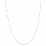 14k Gold Necklace, 16" Diamond Cut Wheat Chain (9/10mm)