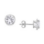 Lab-Created White Sapphire Stud Earrings (3-1/4 ct. t.w.) in Sterling Silver