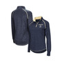 Women's Navy Navy Midshipmen Bikram 1/4 Zip Long Sleeve Jacket