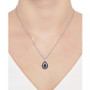 Ruby (1-1/2 ct. t.w.) & Diamond (1/10 ct. t.w.) Teardrop 18" Pendant Necklace in 14k Gold (Also in Emerald and Sapphire)