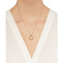 Pink Cultured Freshwater Pearl (13 mm) & Diamond (1/4 ct. t.w.) 18" Pendant Necklace in 14k Rose Gold