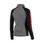 Women's Gray and Black Nebraska Huskers Finalist Quarter-Zip Pullover Jacket