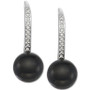 Onyx & Diamond (1/10 ct. t.w.) Drop Earrings in Sterling Silver