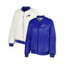 Women's Oatmeal, Royal Buffalo Bills Switchback Reversible Full-Zip Jacket