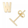 Initial Stud Earrings in 10k Gold