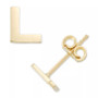 Initial Stud Earrings in 10k Gold