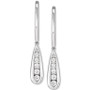 Lab-Created Diamond Graduated Leverback Drop Earrings (1/3 ct. t.w.) in Sterling Silver