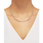 Rounded Box Link 18" Chain Necklace in Sterling Silver or 18k Gold-Plated Over Sterling Silver