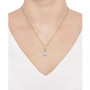 Cultured Freshwater Pearl (7-1/2mm) & Diamond (1/4 ct. t.w.) 18" Pendant Necklace in 10k Gold