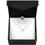 Diamond Accent Pendant Necklace in 14k Gold-Plated Sterling Silver, 16" + 2" extender