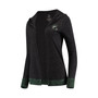Women's Charcoal Michigan State Spartans Steeplechase Open Hooded Tri-Blend Cardigan