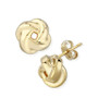 Love Knot Stud Earrings Set in 14k Gold (8mm)