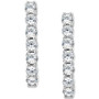 Lab-Created Diamond Small Hoop Earrings (5/8 ct. t.w.) in Sterling Silver