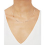Tricolor Valentino 18" Chain Necklace in 14k Gold, White Rhodium-Plate & Rose Rhodium-Plate