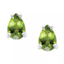 Peridot Pear Stud Earrings (1 ct. t.w.) in 14k Gold