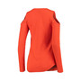 Women's Orange San Francisco Giants Logo Cold Shoulder Sweater