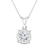 Diamond Solitaire 18" Pendant Necklace (5/8 ct. t.w.) in 14k White Gold