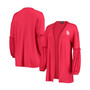 Women's Crimson Oklahoma Sooners Offset Bubble Sleeve Cardigan