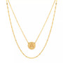 Initial Disc Layered Pendant Necklaces, Created for Macy's