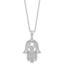 EFFY® Diamond Hamsa Hand 18" Pendant Necklace (1/2 ct. t.w.) in 14k White Gold