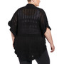 Plus Size Ruffle Capelet Cardigan Sweater