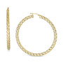 Textured Medium Hoop Earrings in 14k Gold-Plated Sterling Silver