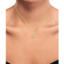 Diamond Accent Clover Pendant Necklace in 14k Gold-Plated Sterling Silver, 16" + 2" extender
