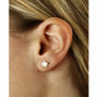 Flat Star Stud Earrings Set in 14k White Or Yellow Gold
