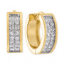 Cubic Zirconia Small Huggie Hoop Earrings, 1/2", Created for Macy's